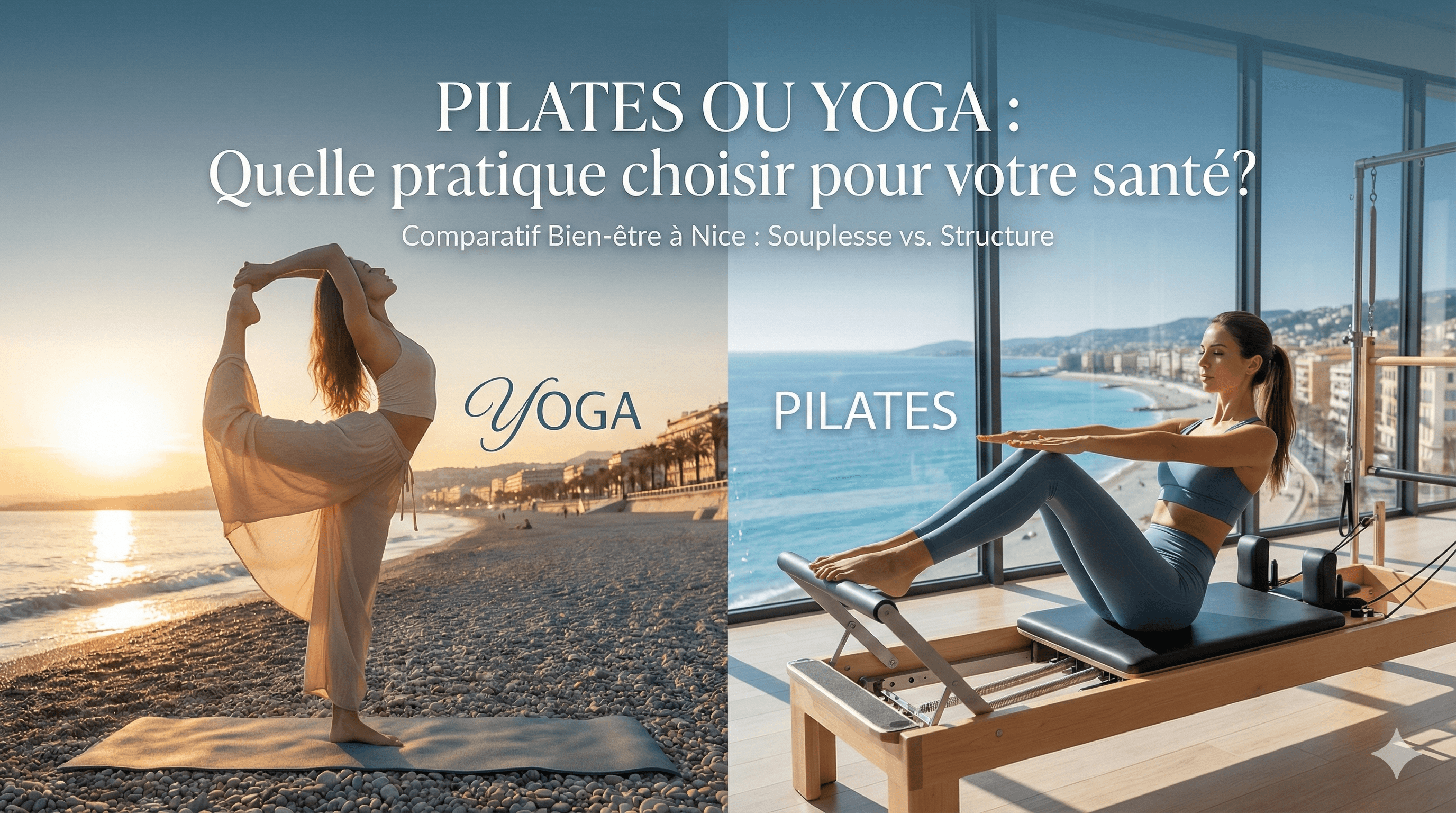 Pilates ou Yoga : Quelle pratique choisir pour votre santé à Nice?
